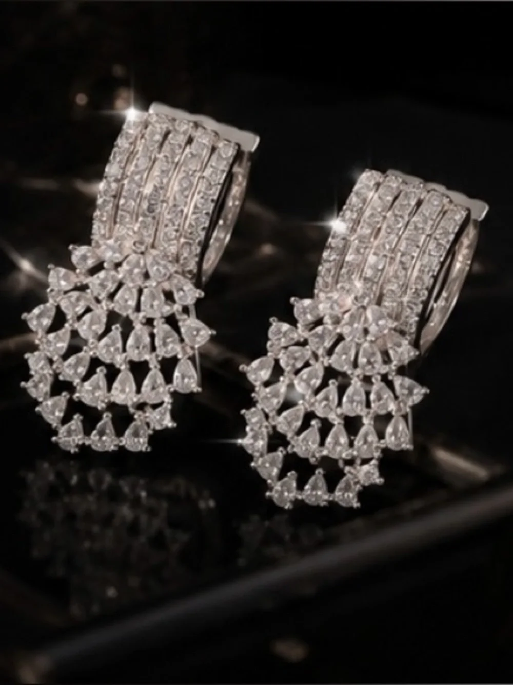 Celestial Cascade Crystal Earrings